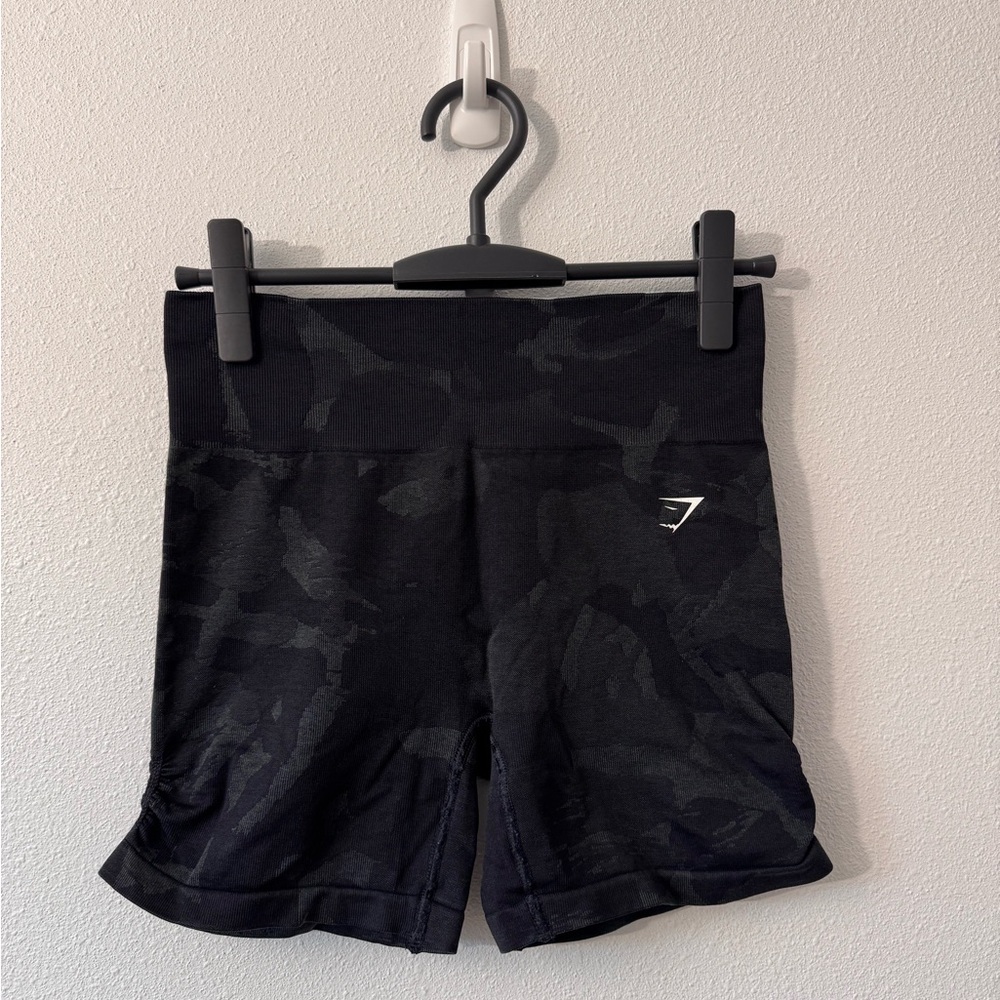 Black Gymshark Camo Shorts